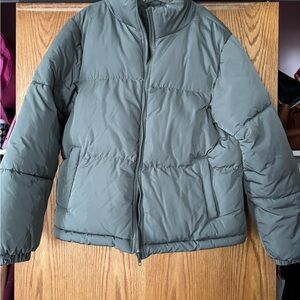 Forever 21 Army Green Puffer Jacket